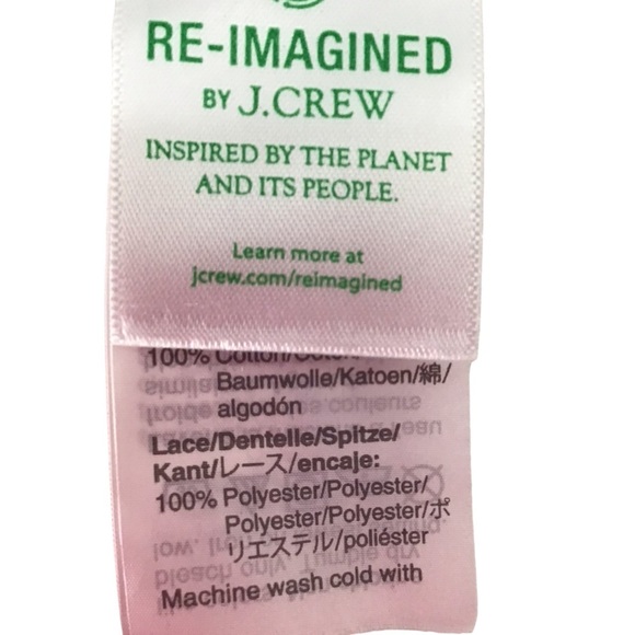 J Crew White Daisy Chain Lace Peplum Puff Sleeve Cotton Blouse Size XS - Picture 8 of 8